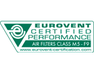 Viledon luchtfiltratie cassettefilter mvpgt 85 Eurovent certified performance