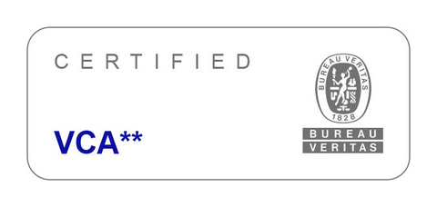 VCA** gecertificeerd door Bureau Veritas